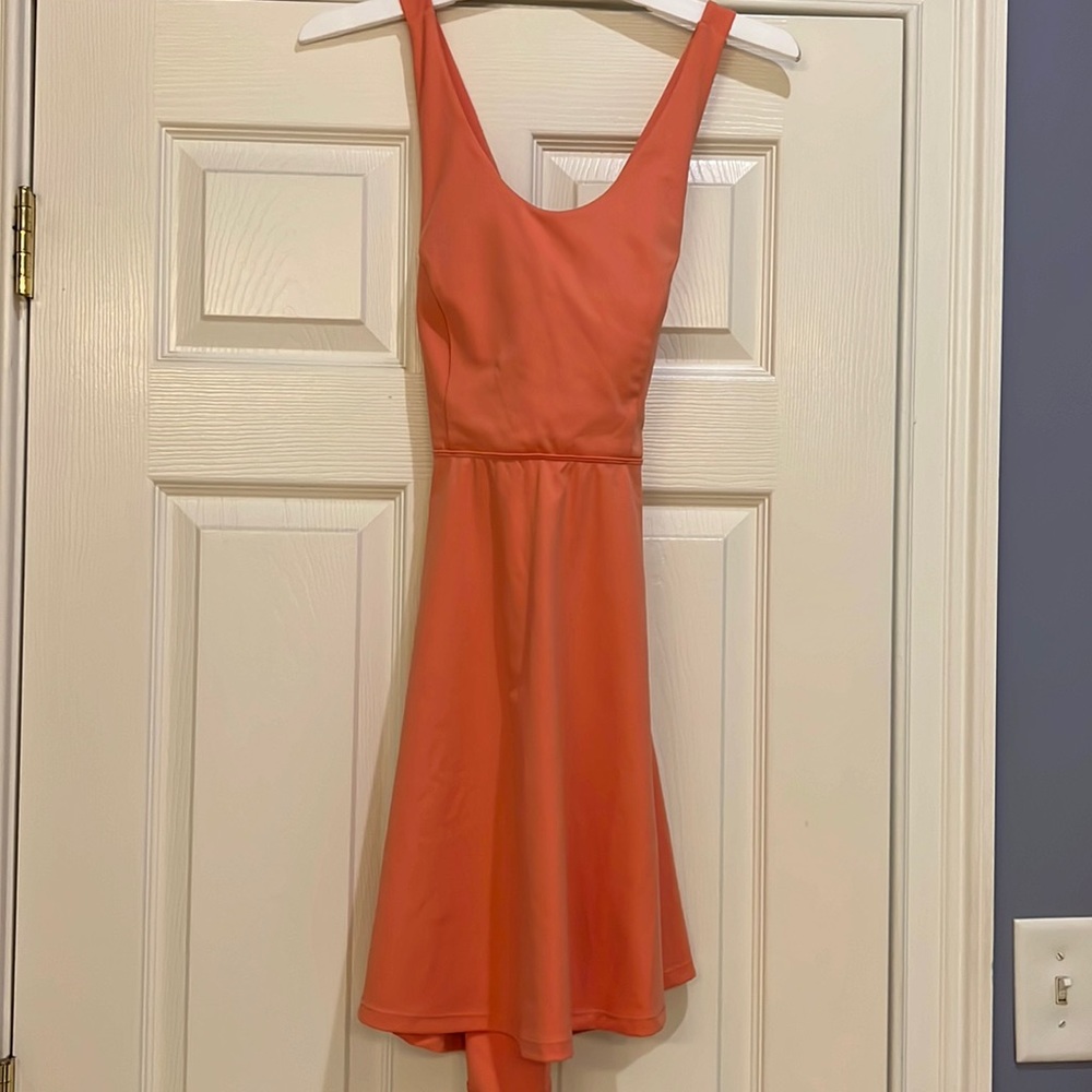 Halara two piece dress/shorts set open back